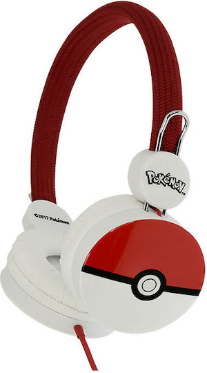 OTL Premium Junior Pokemon Pokeball Ενσύρματα Παιδικά On Ear Ακουστικά Πολύχρωμα