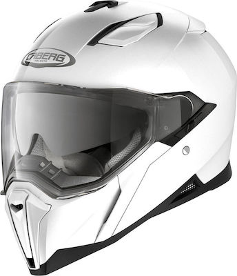 Caberg Jackal Full Face Helmet with Sun Visor ECE 22.05 A1 White