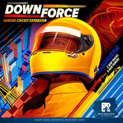 Restoration Games Spiel-Erweiterung Downforce Danger Circuit für 2-6 Spieler 10+ Jahre