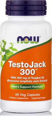 Now Foods TestoJack 300mg Συμπλήρωμα για την Σεξουαλική Υγεία 60 φυτικές κάψουλες