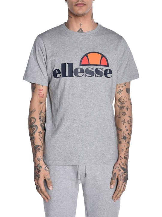 Ellesse Prado Αθλητικό Ανδρικό T-shirt Γκρι με Λογότυπο