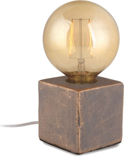 Elvhx Decorative Lamp with Socket for Bulb E27 Brown