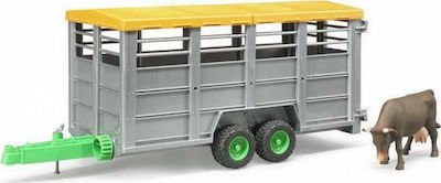 Bruder Livestock Trailer With Cow for 3++ Years 02227