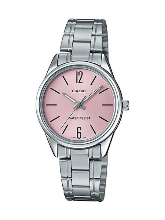 Casio Damen Uhr mit Silber Metallarmband