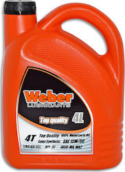 Weber 4T Semi-synthetic Motorcycle Oil for Four-Stroke Engines 15W-50 4lt