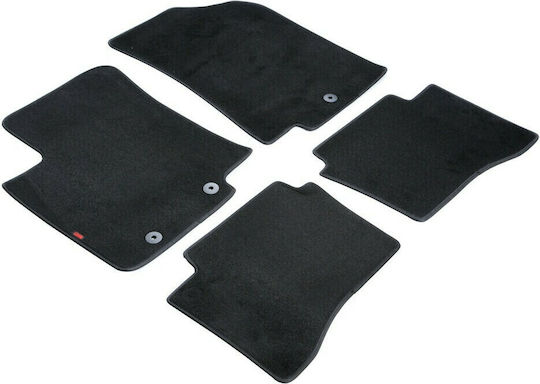 Lampa Set of Front and Rear Mats 4pcs for Kia Rio Black