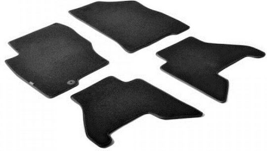 Lampa Set of Front and Rear Mats 4pcs for Nissan Pathfinder Black