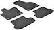 Lampa Set of Front and Rear Mats 4pcs for Fiat Panda Black