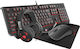 Genesis Cobalt 300 Gaming Combo Gaming-Set Tastatur Volle Größe mit RGB-Beleuchtung & Maus (Englisch US) Schwarz