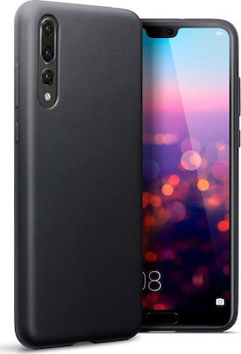 Terrapin Back Cover Σιλικόνης Solid Black Matte (Huawei P20 Pro)