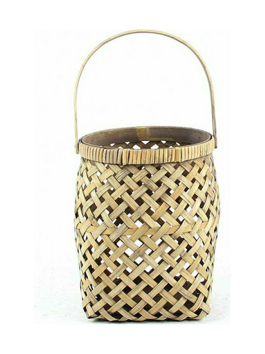 Zaros Lantern Bamboo 18x18x22εκ. 1pcs