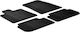 Lampa Set of Front and Rear Mats 4pcs Tray Type for Peugeot 407 Black