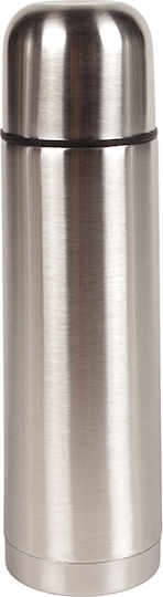 Keskor Μπουκάλι Θερμός Ανοξείδωτο 500ml Ασημί με Καπάκι-Κύπελλο