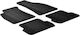 Lampa Set of Front and Rear Mats 4pcs Tray Type for Seat Exeo Audi A4 2008 Black