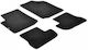 Lampa Set of Front and Rear Mats 4pcs for Citroen C2 2010+ Black