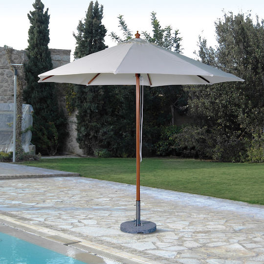 Garten- und Terrassen-Sonnenschirm Rundschreiben Aluminium Ecru Φ3m