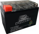 Power Batteries Μπαταρία Μοτοσυκλέτας Gel YTZ14S με Χωρητικότητα 11.2Ah