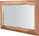 Woodwell Natal Wall Mirror with Brown Wooden Frame 80x140cm 1pcs