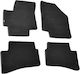Lampa Set of Front and Rear Mats 4pcs for Kia Rio Hyundai Accent Black