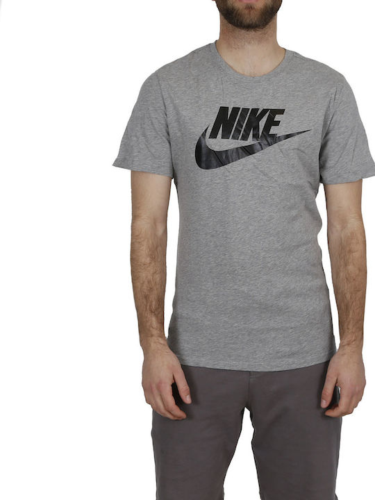 Nike Futura Icon Αθλητικό Ανδρικό T-shirt Γκρι ...