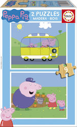 Lemnos Puzzle pentru Copii Peppa Pig pentru 3++ Ani 18buc Educa