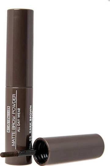 Seventeen All Day Wear Matte Eyeshadow For Eyebrows 02 Dark Brown