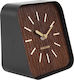 Karlsson Squared Dark Wood Επιτραπέζιο Ρολόι KA5718DW