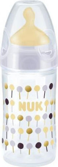 Nuk Plastic Baby Bottle New Classic Anti-colic with Rubber Teat for 0-6 Months White White 150ml