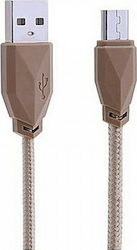 Awei Braided USB 2.0 to micro USB Cable Χρυσό 1...