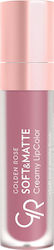Golden Rose Soft & Matte Creamy Υγρό Κραγιόν Ma...