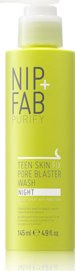 Nip+Fab Teen Skin Pore Blaster Night Wash Gel Cleansing Face 145ml