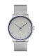 Ted Baker Herrenuhr 42mm Chronograph Batterie mit Silber Metallarmband