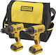 Stanley FMCK062SS2 Σετ Κρουστικό Δραπανοκατσάβιδο & Παλμικό Κατσαβίδι 10.8V με 2 Μπαταρίες 1.5Ah και Θήκη