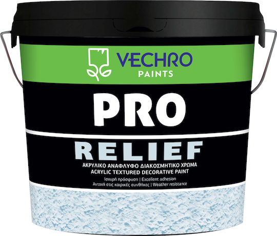 Vechro Pro Relief Plastic Relief Acrilyc Paint for Interior and Exterior Use White 5lt