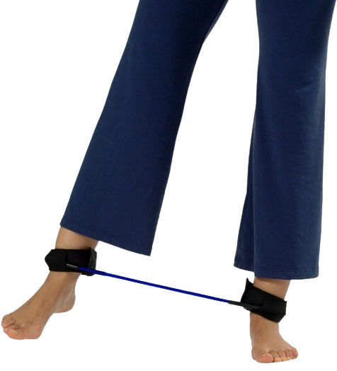 MVS In Motion Cuff-Ring Resistance Band Gymtube / Loop Very Hard with Handles Blue