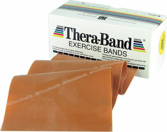 Thera-Band Ελαστικός Ιμάντας Γυμναστικής Πολύ Σκληρός Χρυσός 5.5m