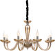 Aca Chandelier Candlestick 8xE14 Honey 79cm BLK82188PCNC