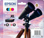 Epson 502XL Pachet de 4 cartușe de cerneală pentru imprimante InkJet Galben / Cyan / Magenta / Negru (C13T02W64010)