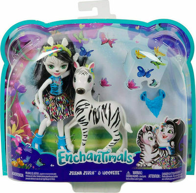 Mattel Zelena Zebra & Hoofette Satz Verzaubernde Tiere für 4++ Jahre