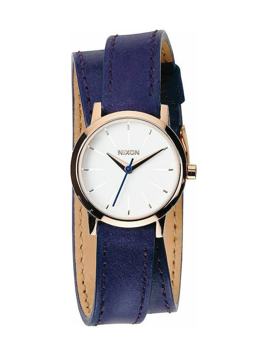 Nixon Watch with Blue Leather Strap A403-1675-00