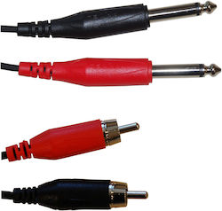 Proel BULK555LU 2x 6.3mm male - 2x RCA male