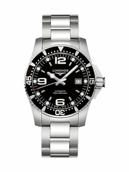 Longines Hydroconquest Men's Watch 41mm Automatic with Silver Metal Bracelet
