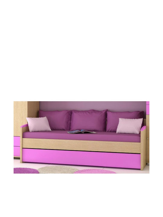 Southeast laser cart Παιδικό Κρεβάτι Καναπές για Στρώμα 90x200cm Ροζ Δρυς Ρόδος 2 1716 |  Skroutz.gr