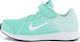 Nike Downshifter 8 PSV Kids Sports Shoes Running with Hoop & Loop Closure Turquoise