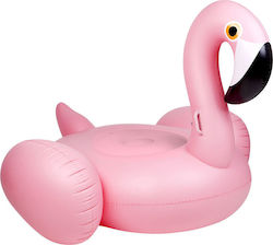 Φουσκωτό Ride On Θαλάσσης Flamingo με Χειρολαβές Ροζ 140εκ.