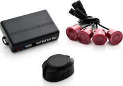 Peiying Car Parking System with Buzzer and 4 Sensors in Red Colour