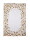 Inart Rug Rectangular Cotton Beige