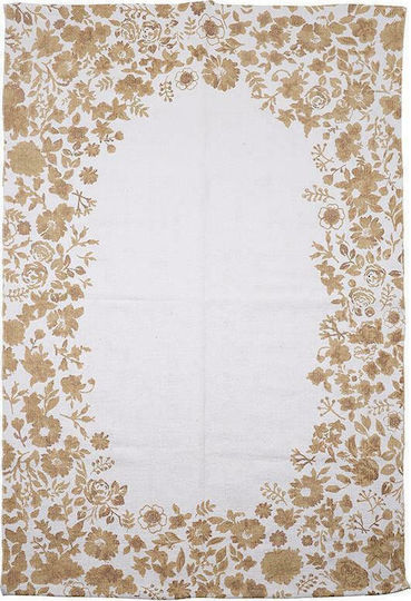 Inart Covor Rectangular Bumbac Bej
