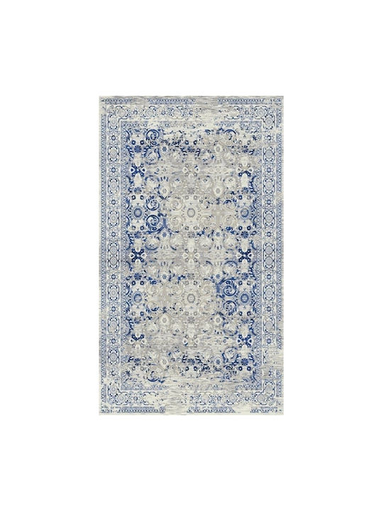 802g Blue Rug Rectangular Blue