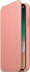 Apple Leather Folio Soft Pink (iPhone X/Xs)